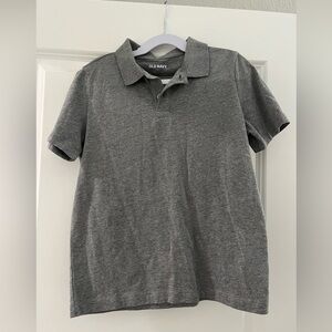 Old Navy boys gray uniform polo size S (6-7) soft washed but never worn